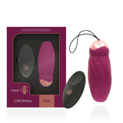 RITHUAL - SITA EGG DÁLKOVÉ OVLÁDÁNÍ ROTACE KORÁLEK + VIBRACE