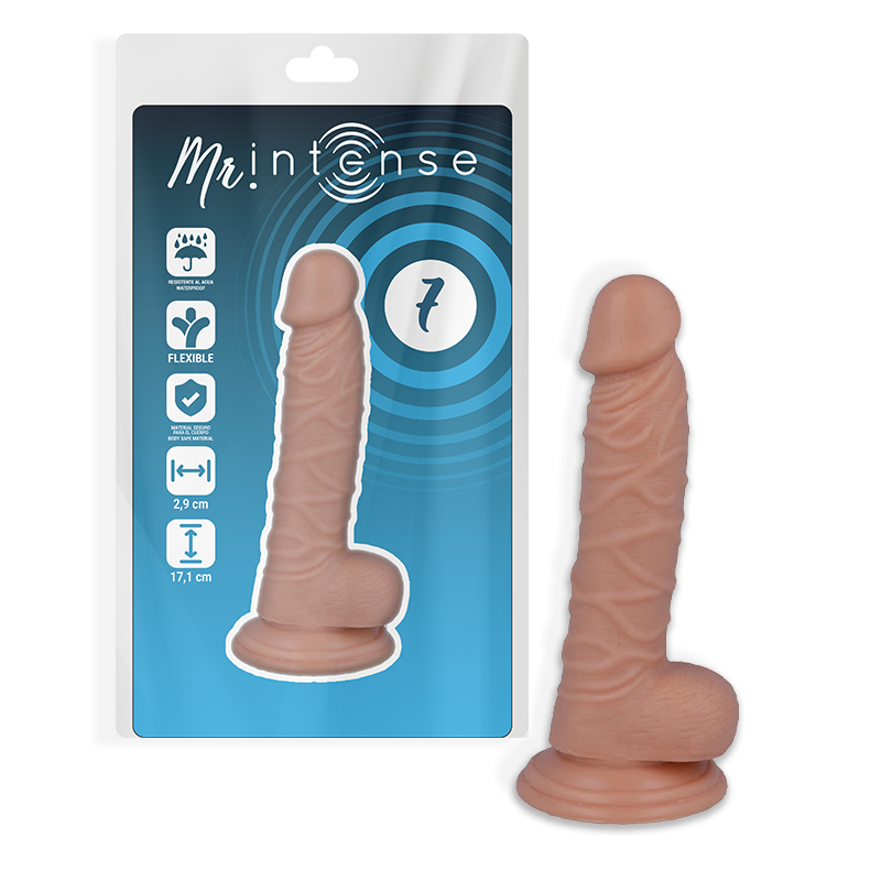 MR INTENSE - 7 REALISTICKÝCH PÉROV 17,1 CM -O- 2,9 CM