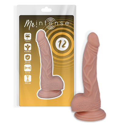 MR INTENSE - 12 REALISTICKÝCH KOHOUTŮ 18,2 CM -O- 2,5 CM