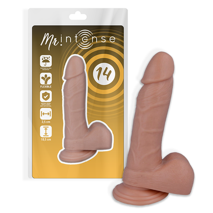 PAN INTENSE - 14 REALISTICKÝCH PÉROV 18,5 CM -O- 3,8 CM
