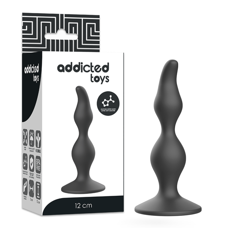 ADDICTED TOYS - ANÁLNÍ SEXUÁLNÍ KOlík 12 CM ČERNÝ