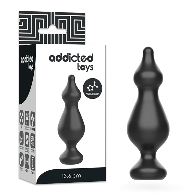 ADDICTED TOYS - ANÁLNÍ SEXUÁLNÍ KOlík 13,6 CM ČERNÝ