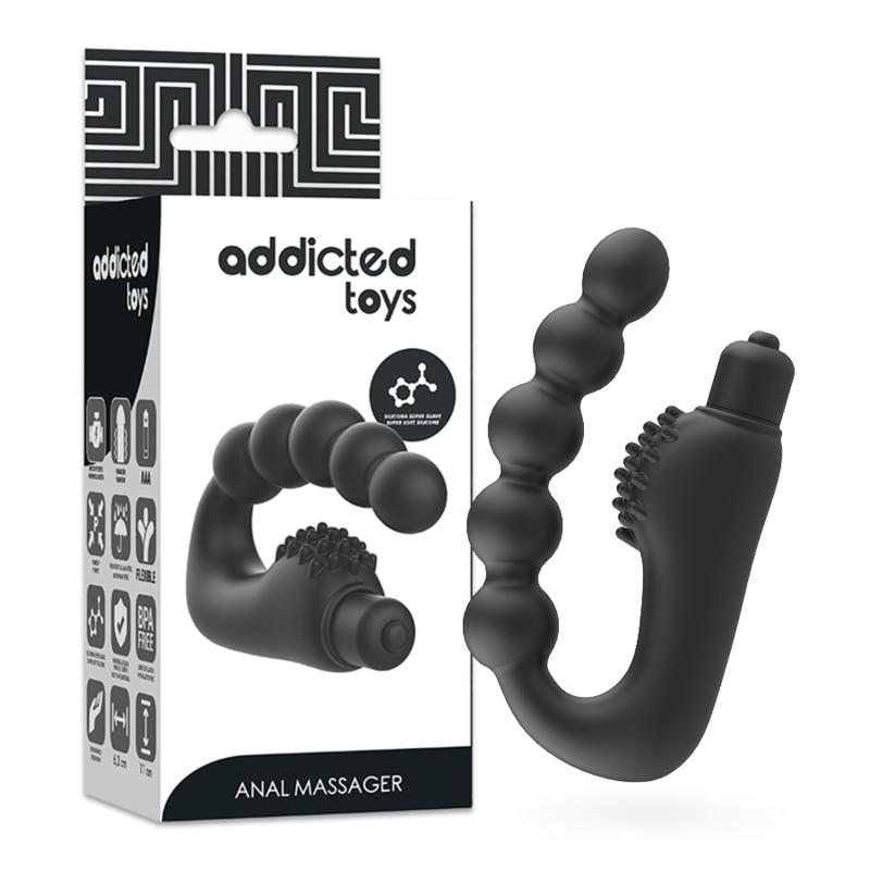 ADDICTED TOYS - ANÁLNÍ MASÁŽER PROSTATICKÝ S VIBRACEMI