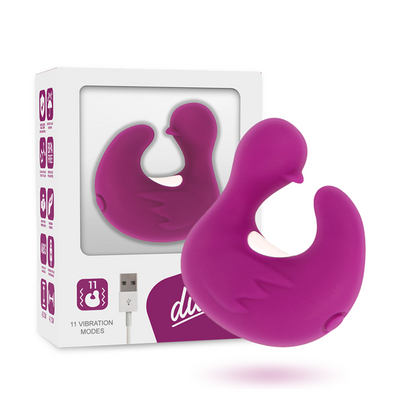 COVERME - DUCKYMANIA DOBÍJECÍ SILIKONOVÝ STIMULOVACÍ NÁPRSTEK VE FORMĚ KACHNY