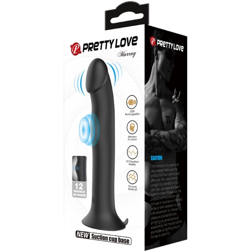 PRETTY LOVE - MURRAY BLACK KLITORÁLNÍ VIBRÁTOR A PŘÍSAVKA