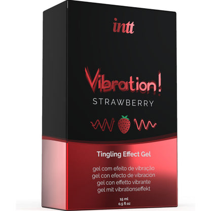INTT - SILNÝ INTIMNÍ STIMULANT TEKUTÝ VIBRAČNÍ GEL JAHODA 15 ML