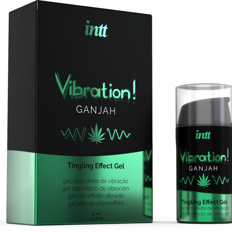 INTT - VÝKONNÝ INTIMNÍ STIMULANT KAPALNÝ VIBRAČNÍ GEL KONOPÍ 15ml