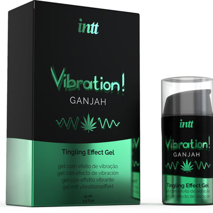 INTT - VÝKONNÝ INTIMNÍ STIMULANT KAPALNÝ VIBRAČNÍ GEL KONOPÍ 15ml