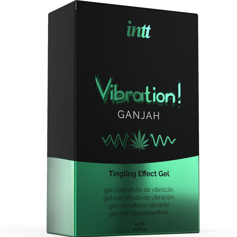 INTT - VÝKONNÝ INTIMNÍ STIMULANT KAPALNÝ VIBRAČNÍ GEL KONOPÍ 15ml