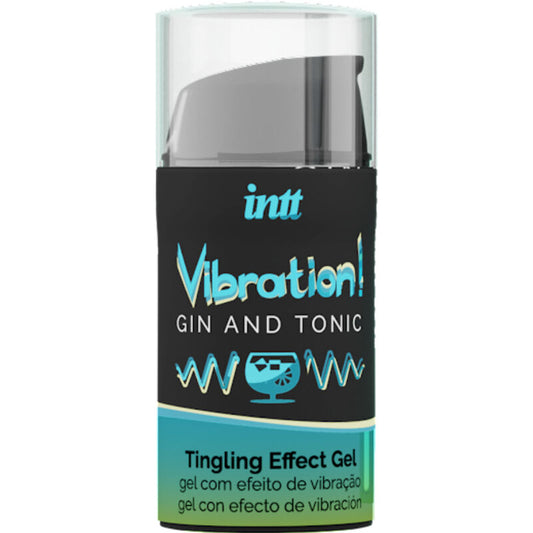 INTT - VÝKONNÝ INTIMNÍ STIMULANT KAPALNÝ VIBRAČNÍ GEL GIN &amp; TONIKUM 15ml