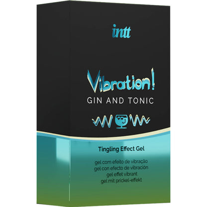 INTT - VÝKONNÝ INTIMNÍ STIMULANT KAPALNÝ VIBRAČNÍ GEL GIN &amp; TONIKUM 15ml