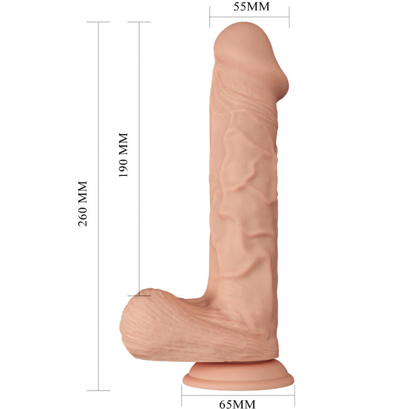 BAILE - KRÁSNÉ SETKÁNÍ BERGRISI FLEXIBILNÍ REALISTICKÉ DILDO 26 CM PŘÍRODNÍ