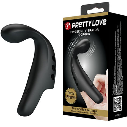 PRETTY LOVE - NÁPRSTEK S VIBRATOREM BLACK GORGON