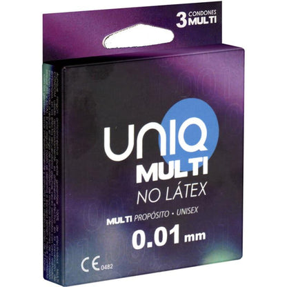 UNIQ - MULTI LATEXOVÉ BEZLEPKOVÉ KONDOMY 3 KS