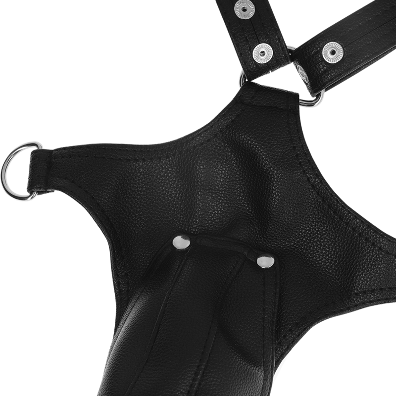 FETISH SUBMISSIVE ATTITUDE - MENS V-SHAPED ECO-LEATHER HARNESS