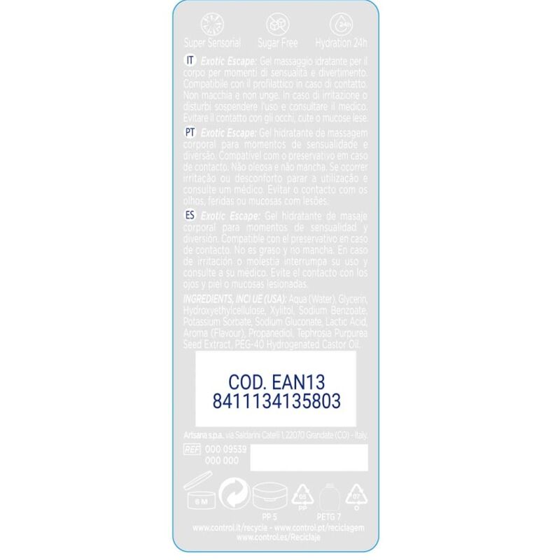 CONTROL - 2 EN 1 MASÁŽ A POTĚŠENÍ EXOTICKÁ 200 ML