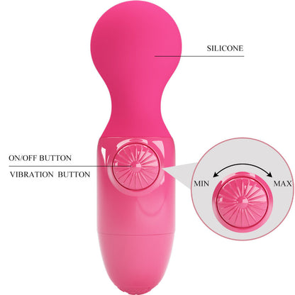 PRETTY LOVE - MAGENTA MINI OSOBNÍ MASÁŽNÍ PŘÍSTROJ