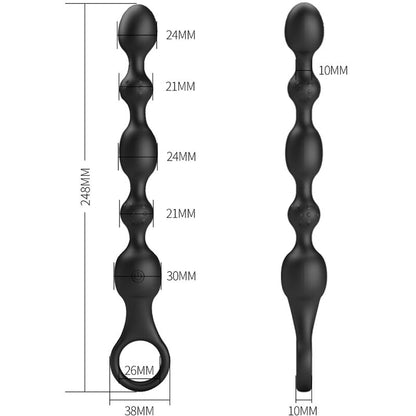 ANÁLNÍ KULIČKY PRETTY LOVE VAN 10 VIBRACÍ, DOBÍJECÍ, SILIKONOVÉ