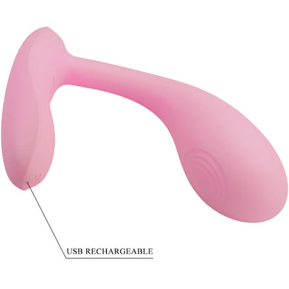 PRETTY LOVE - BAIRD G-SPOT 12 VIBRACÍ DOBÍJECÍ RŮŽOVÁ APLIKACE