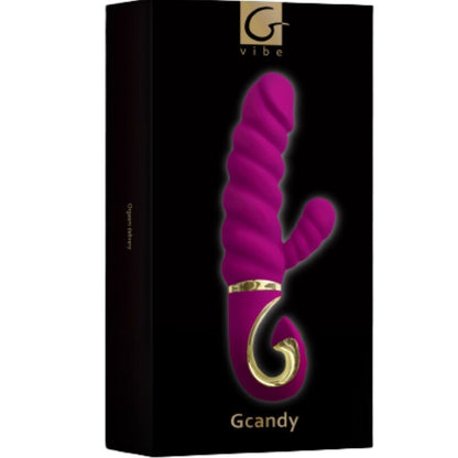 G-VIBE - ZÁBAVNÉ HRAČKY KRÁLÍK VIBRÁTOR GCANDY SLADKÁ MALINA