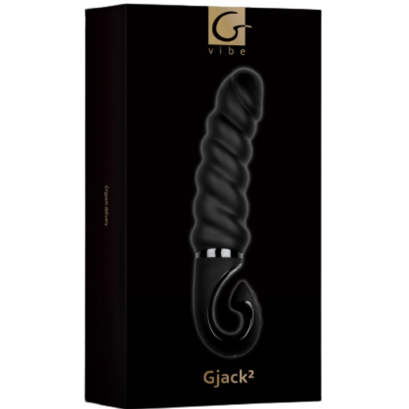 G-VIBE - G-JACK 2 - ČERNÝ VIBRAČNÍ DILDO