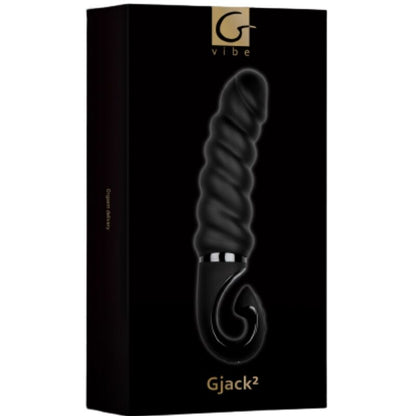G-VIBE - G-JACK 2 - ČERNÝ VIBRAČNÍ DILDO