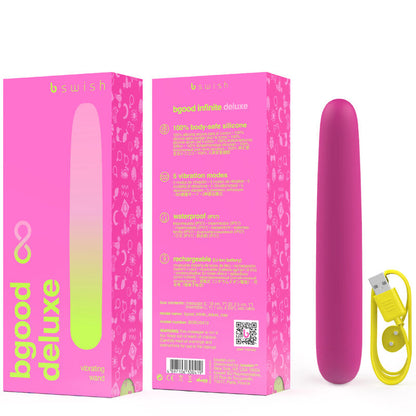 B SWISH - BGOOD INFINITE DELUXE DOBÍJECÍ VIBRÁTOR RŮŽOVÝ SILIKON