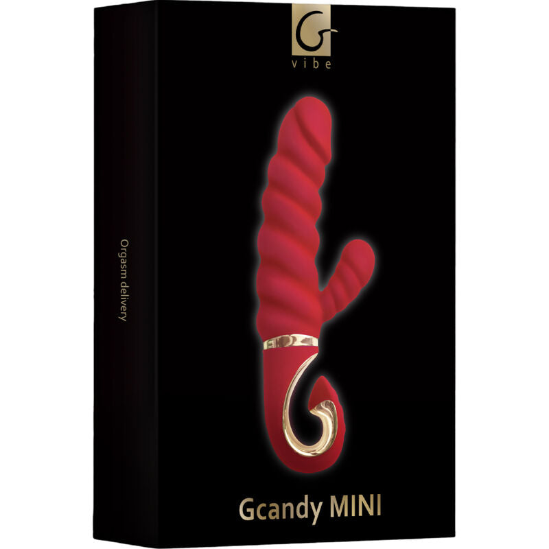G-VIBE - GCANDY MINI ČERVENÝ SILIKONOVÝ VIBRÁTOR
