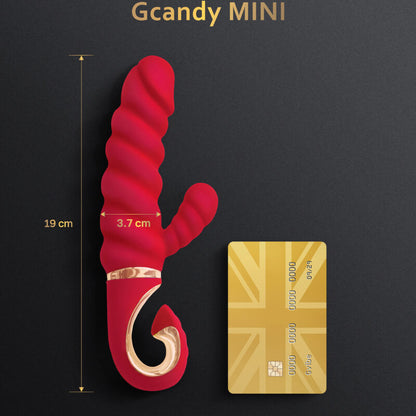 G-VIBE - GCANDY MINI ČERVENÝ SILIKONOVÝ VIBRÁTOR