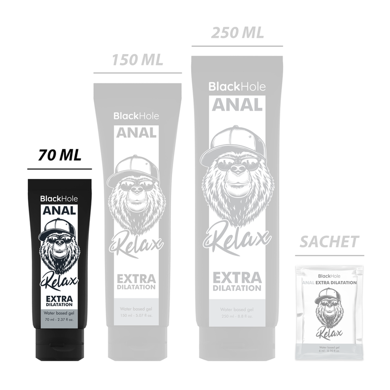 BLACK HOLE - ANÁLNÍ DILATAČNÍ GEL NA VODNÍ BÁZI 70 ML