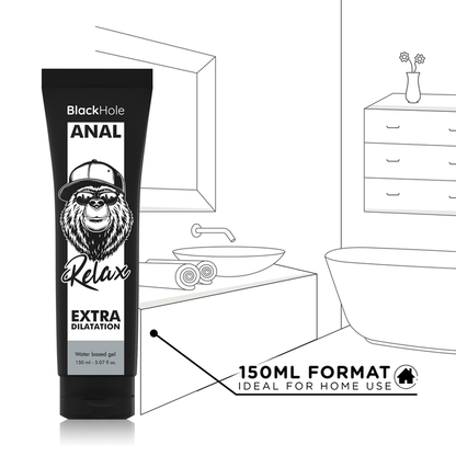 BLACK HOLE - ANÁLNÍ DILATAČNÍ GEL NA VODNÍ BÁZI 150 ML