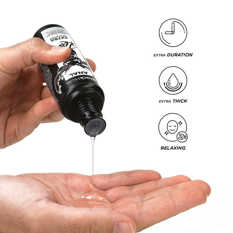 BLACK HOLE - GELOVÝ SILIKONOVÝ GEL PRO ANÁLNÍ DILATACI 100 ML