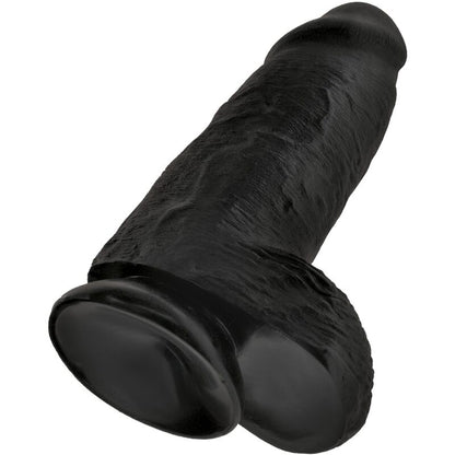 KRÁLOVSKÝ PENIS - BALŠATÝ REALISTICKÝ PENIS 23 CM ČERNÝ