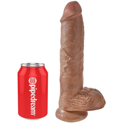KRÁLOVSKÝ PENIS - REALISTICKÝ PENIS S VARÁKY 19,8 CM KARAMELOVÝ