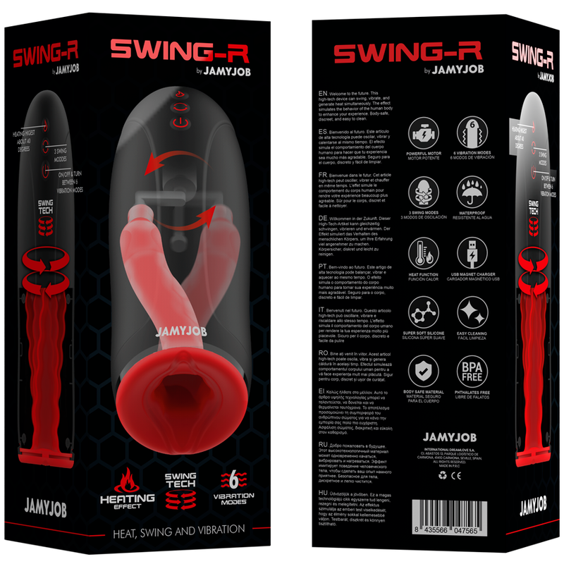 JAMYJOB - SWING-R OHŘÍVACÍ EFEKT, SWING TECHNOLOGIE A VIBRAČNÍ MASTURBÁTOR