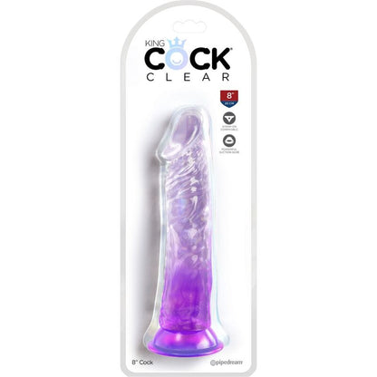 KRÁLOVSKÝ PENIS - PRŮHLEDNÝ REALISTICKÝ PENIS 19,7 CM FIALOVÝ