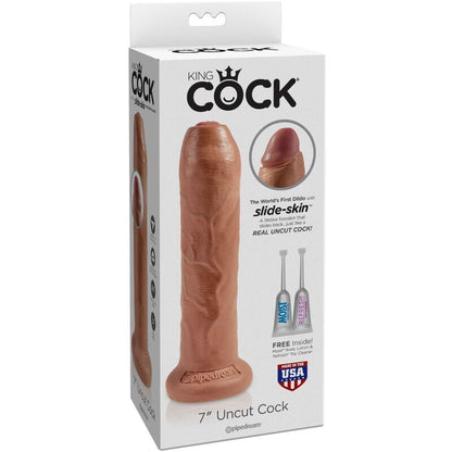 KRÁLOVSKÝ PENIS - NECESANÝ REALISTICKÝ PENIS 17,8 CM KARAMELOVÝ