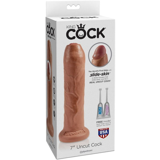 KRÁLOVSKÝ PENIS - NECESANÝ REALISTICKÝ PENIS 17,8 CM KARAMELOVÝ