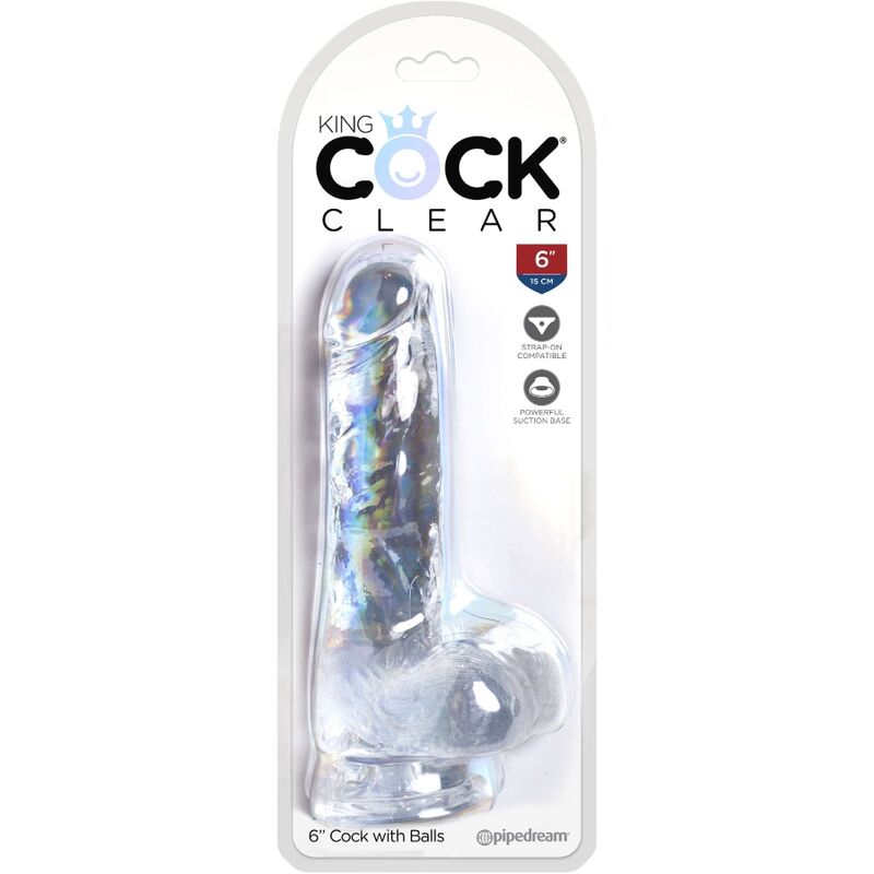KRÁLOVSKÝ PENIS - PRŮHLEDNÝ REALISTICKÝ PENIS S KURVAMI 13,5 CM, TRANSPARENTNÍ
