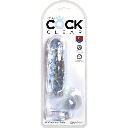 KRÁLOVSKÝ PENIS - PRŮHLEDNÝ REALISTICKÝ PENIS S KURVAMI 13,5 CM, TRANSPARENTNÍ