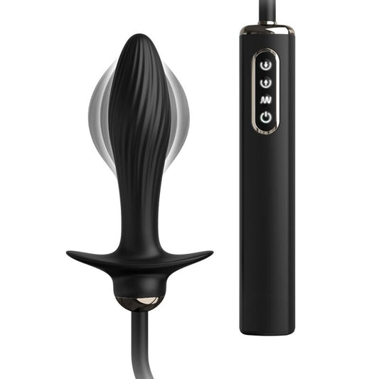 ANAL FANTASY ELITE COLLECTION - NAFUKOVACÍ ZÁTKA A VIBRÁTOR S AUTOMATICKOU PULSACÍ