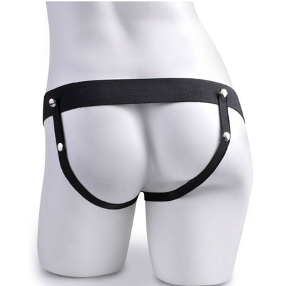 FETISH FANTASY SERIES - NASTAVITELNÝ POSTROJ S DÁLKOVÝM OVLÁDÁNÍM, REALISTICKÝ PENIS S DOBÍJECÍMI VARLATY A VIBRÁTOREM 15 CM