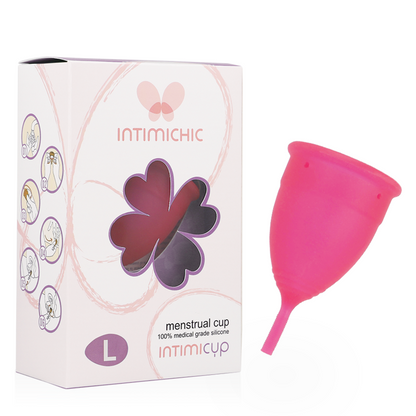 INTIMICHIC - MENSTRUAČNÍ KAŠÍREK Z LÉKAŘSKÉHO SILIKONU - VELIKOST L