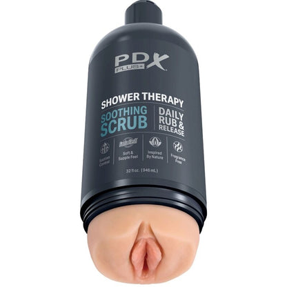 PDX PLUS - STROKER MASTURBÁTOR DESKRÉTNÍ DESIGN LAHVIČKY UKLIDŇUJÍCÍ PEELINGOVÝ ŠAMPON