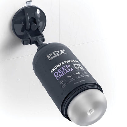 PDX PLUS - STROKER MASTURBÁTOR DESKRÉTNÍ DESIGN LAHVIČKY ŠAMPONU S HLUBOKÝM KRÉMEM
