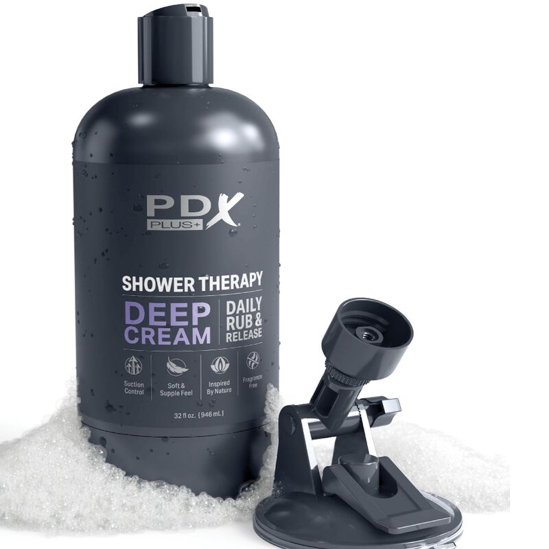 PDX PLUS - STROKER MASTURBÁTOR DESKRÉTNÍ DESIGN LAHVIČKY ŠAMPONU S HLUBOKÝM KRÉMEM