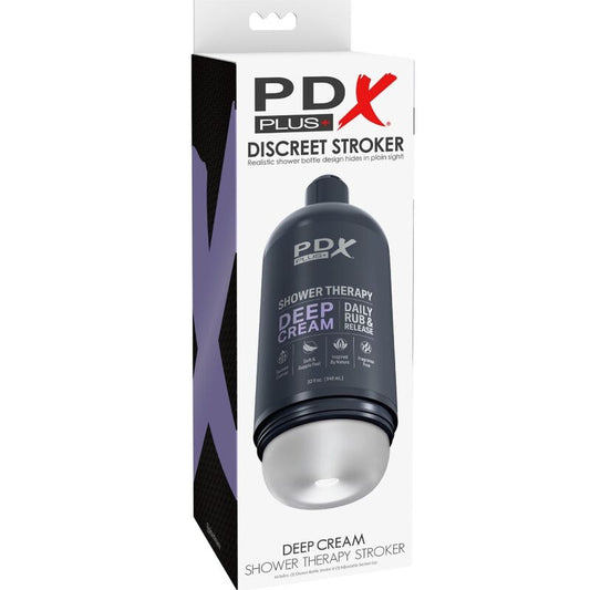 PDX PLUS - STROKER MASTURBÁTOR DESKRÉTNÍ DESIGN LAHVIČKY ŠAMPONU S HLUBOKÝM KRÉMEM