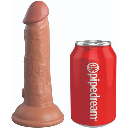 KING COCK - ELITE REALISTICKÉ SILIKONOVÉ DILDO 15,2 CM KARAMELOVÉ