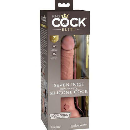KING COCK - ELITNÍ REALISTICKÉ SILIKONOVÉ DILDO 17,8 CM