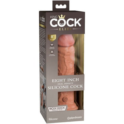 KING COCK - ELITE REALISTICKÉ SILIKONOVÉ DILDO 20,3 CM KARAMELOVÉ